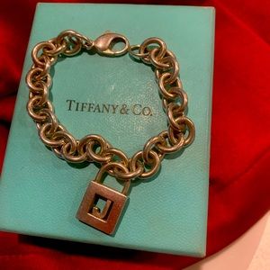 Tiffany charm initial bracelet